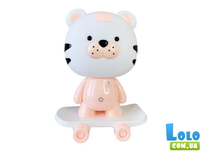 Детский ночник Тигр на скейте, Mega Zayka