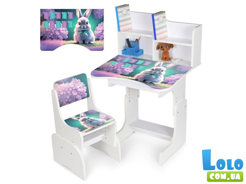 Детская парта со стулом Зайчонок, Bambi