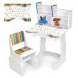 Детская парта со стулом Карандаши, Bambi (белый)