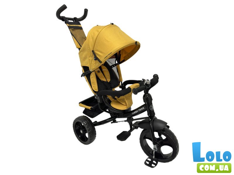 Детский трехколесный велосипед, Turbo Trike (желтый)