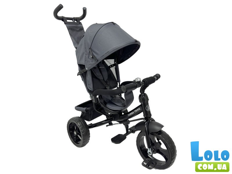 Детский трехколесный велосипед, Turbo Trike (темно-серый)