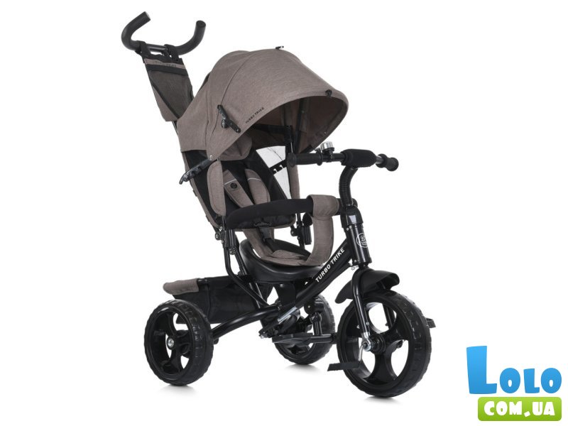 Детский трехколесный велосипед, Turbo Trike (коричневый)