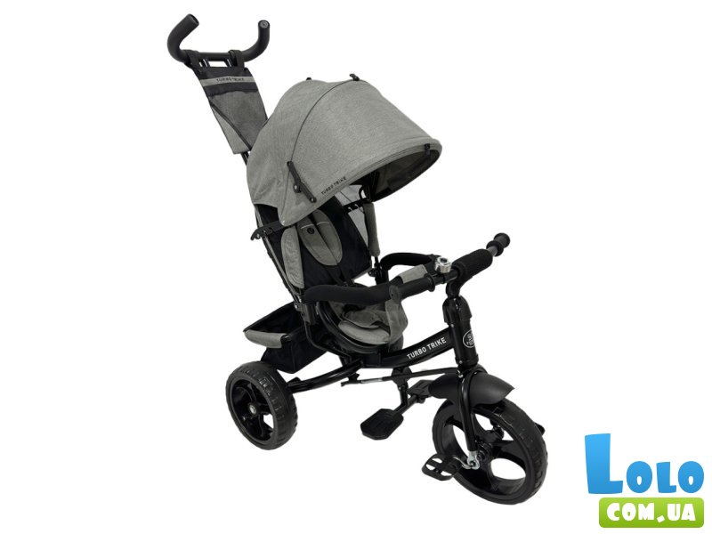 Детский трехколесный велосипед, Turbo Trike (серый)