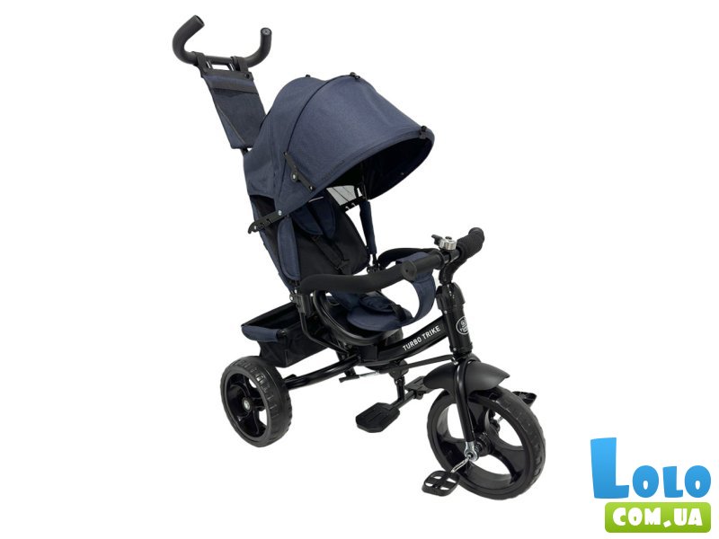 Детский трехколесный велосипед, Turbo Trike (темно-синий)