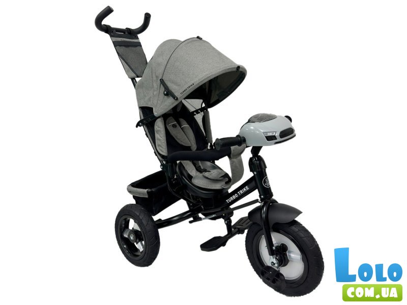 Детский трехколесный велосипед, Turbo Trike (серый)