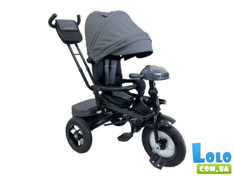Детский трехколесный велосипед, Turbo Trike (серый)