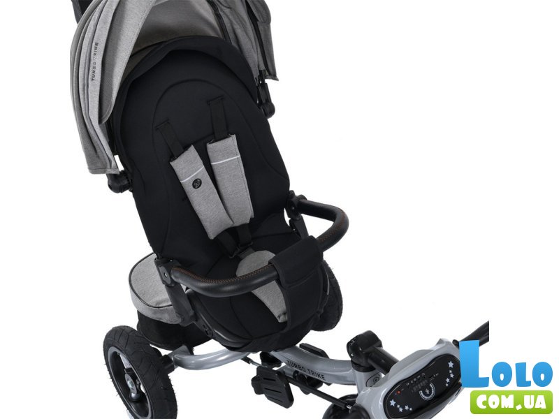 Детский трехколесный велосипед, Turbo Trike (серый)