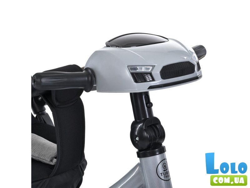 Детский трехколесный велосипед, Turbo Trike (серый)