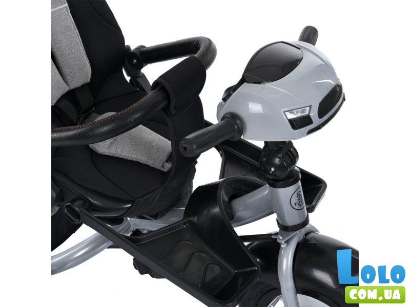 Детский трехколесный велосипед, Turbo Trike (серый)