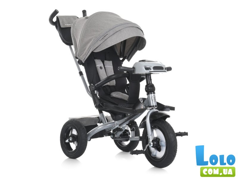 Детский трехколесный велосипед, Turbo Trike (серый)