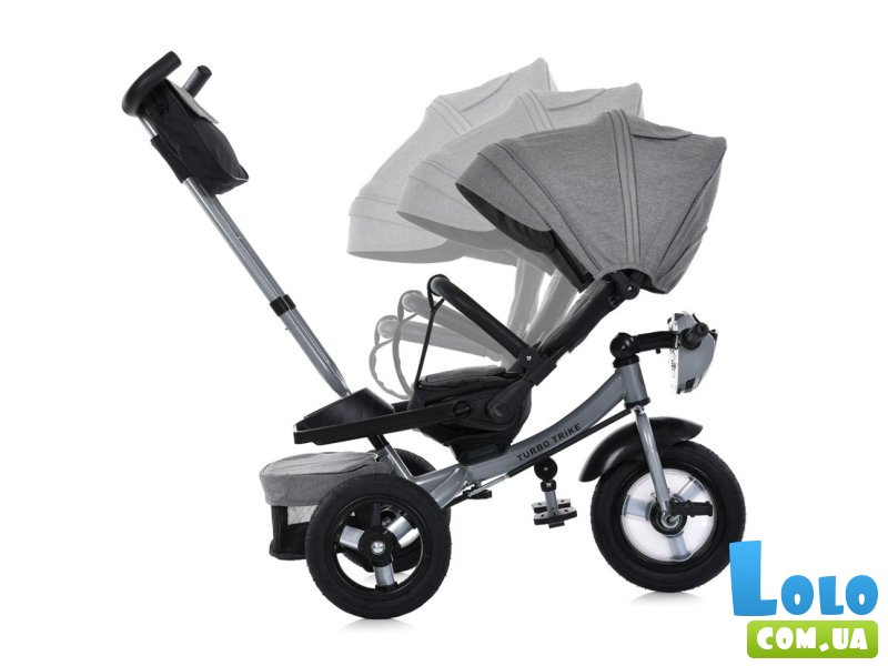 Детский трехколесный велосипед, Turbo Trike (серый)