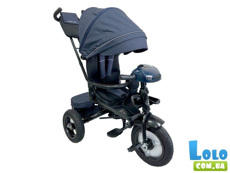 Детский трехколесный велосипед, Turbo Trike (темно-синий)