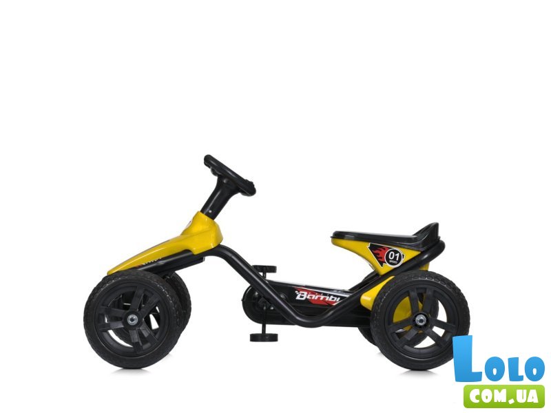 Карт Педальная машина, Bambi (желтый)