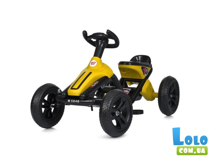Карт Педальная машина, Bambi (желтый)
