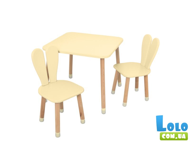 Детский стол со стулом, Bambi (бежевый)