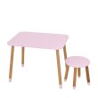 Детский стол с табуреткой, Bambi (розовый)