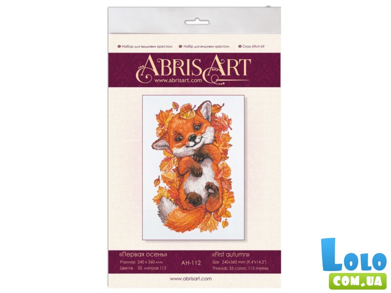Набор для вышивания крестиком Первая осень, Abris Art