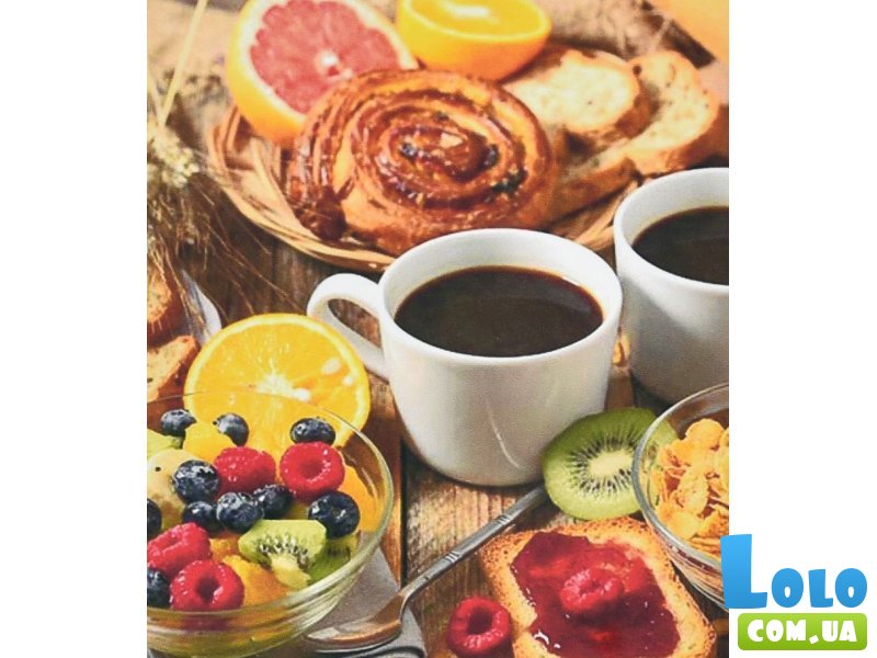 Алмазная мозаика Кофе со вкусняшками, Strateg (30х40 см)