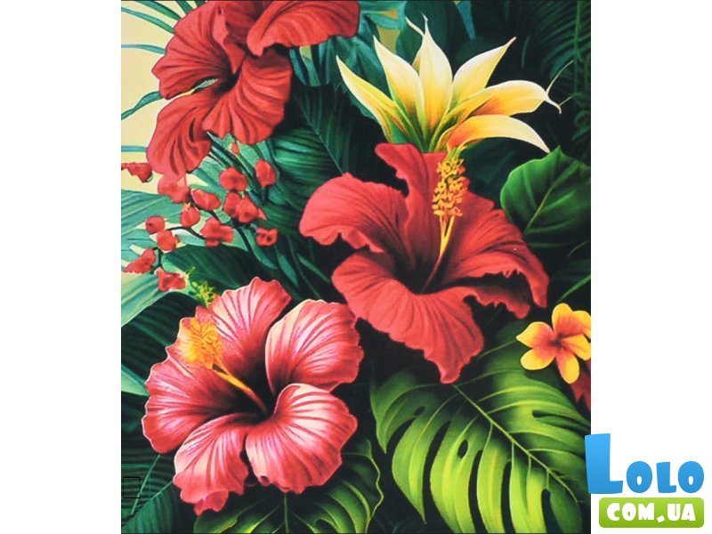 Алмазная мозаика Тропическая гармония, Strateg (40х50 см)