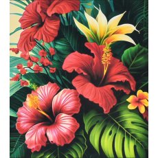 Алмазная мозаика Тропическая гармония, Strateg (40х50 см)