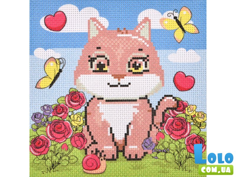 Набор для творчества вышивка крестиком Котенок, Strateg