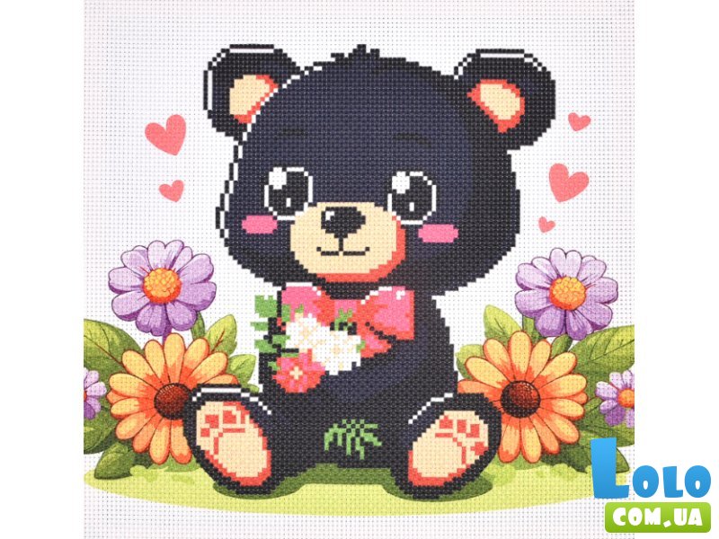 Набор для творчества вышивка крестиком Мишка, Strateg