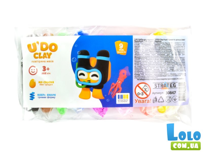 Набор для творчества U'DO Clay, Strateg