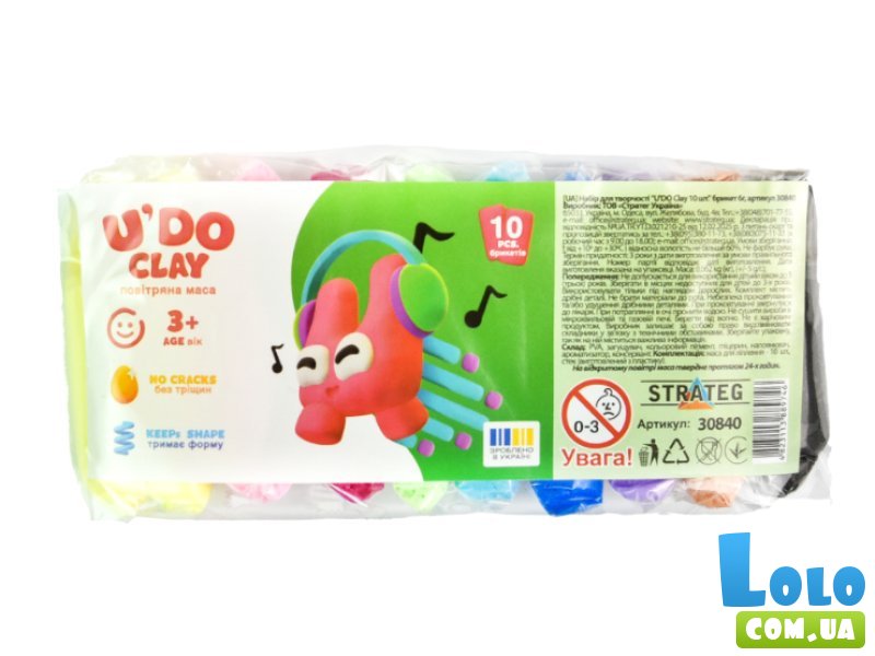 Набор для творчества U'DO Clay, Strateg
