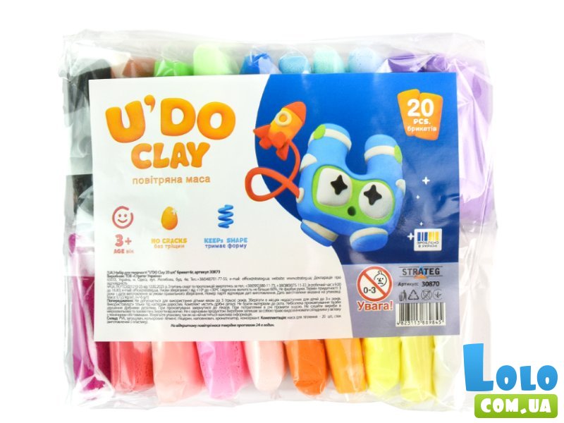 Набор для творчества U'DO Clay, Strateg
