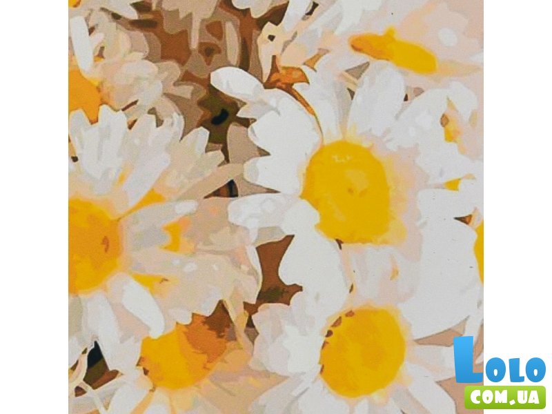 Алмазная мозаика Букет ромашек, Strateg (30х30 см)