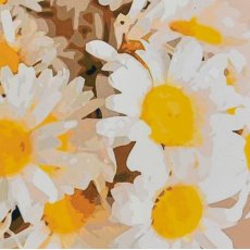 Алмазная мозаика Букет ромашек, Strateg (30х30 см)