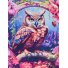 Алмазная мозаика Сова в цветах, Strateg (30х30 см)