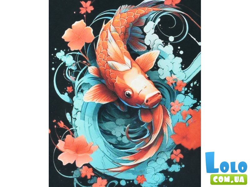 Алмазная мозаика Золотая коя в мечтательных водах, Strateg (40х50 см)