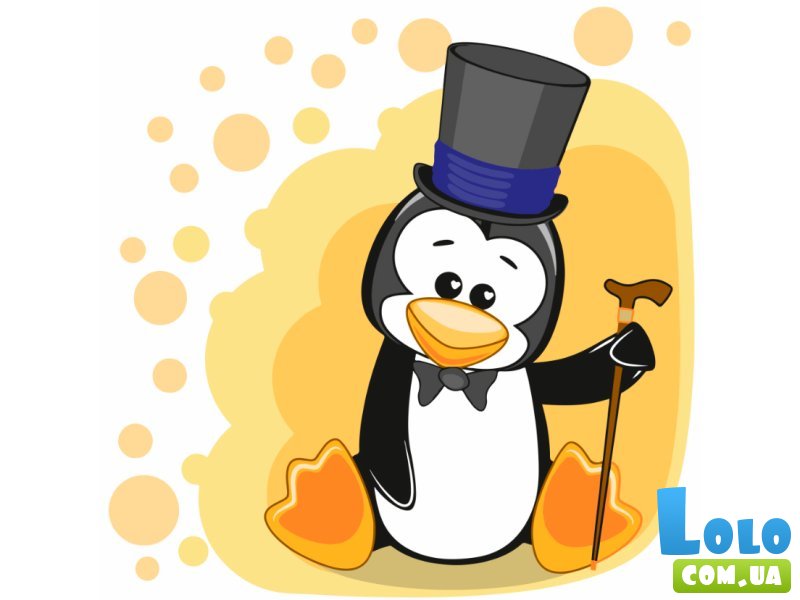 Картина по номерам Сказочный пингвин, Strateg (30х30 см)