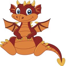 Картина по номерам Дракончик, Strateg (30х30 см)