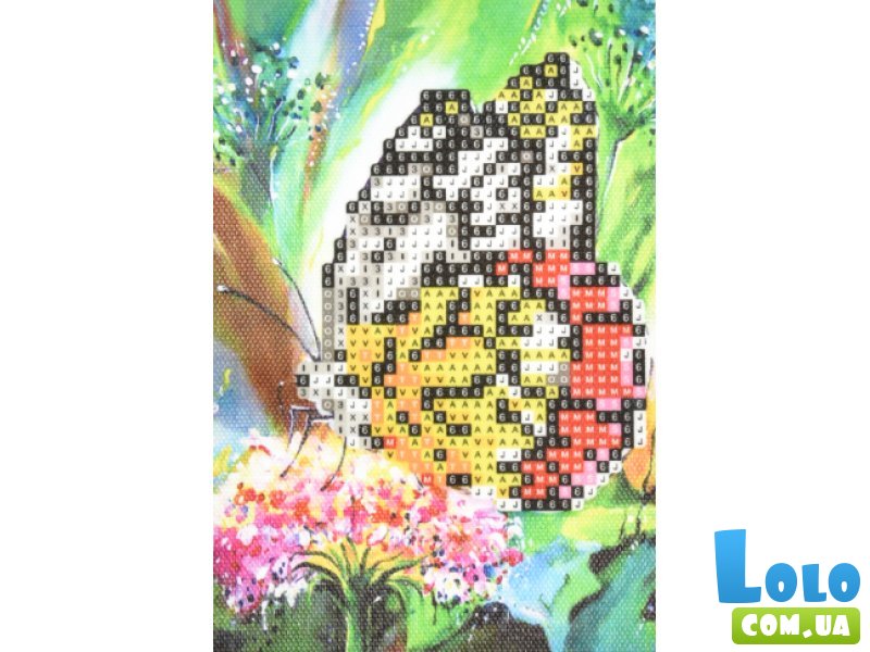 Алмазная мозаика Бабочка без подрамника, Strateg (10х15 см)