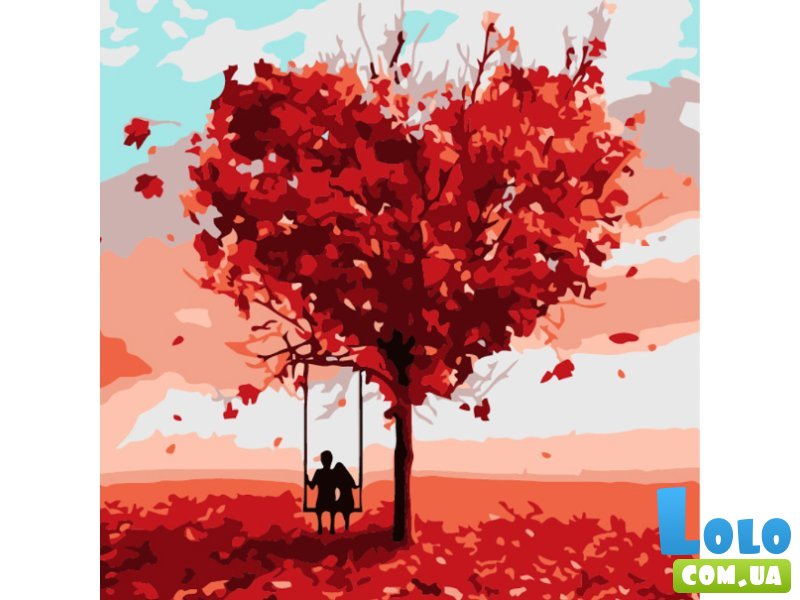 Картина по номерам Дерево любви, Strateg (20х20 см)