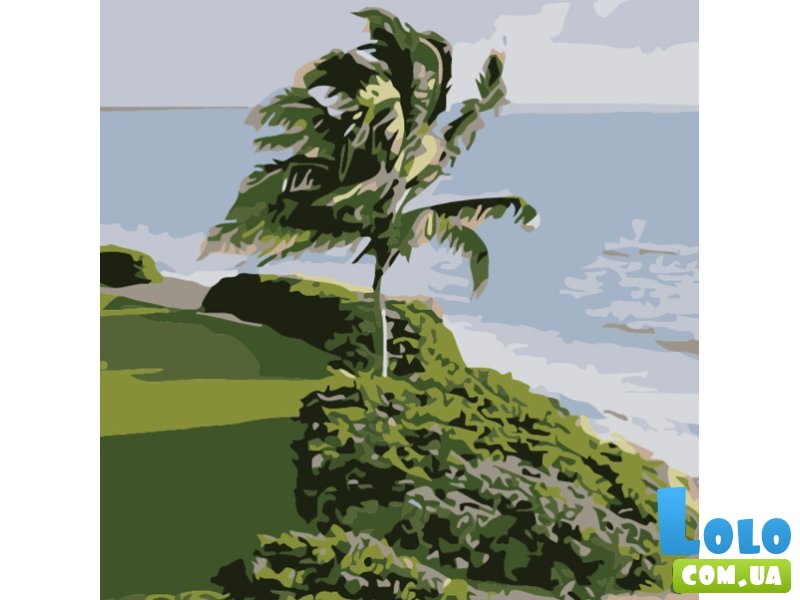 Картина по номерам На склонах океана, Strateg (20х20 см)