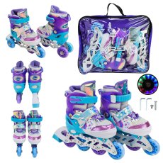 Детские ролики Extreme Motion, S (30-33), голубовато-фиолетовые