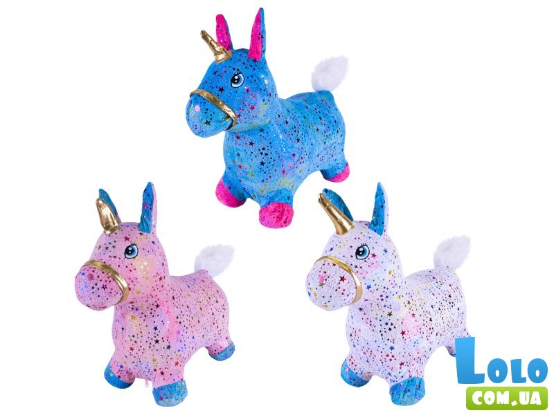 Прыгун резиновый Единорог (в ассортименте)