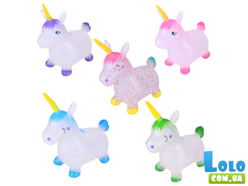 Прыгун резиновый Единорог (в ассортименте)