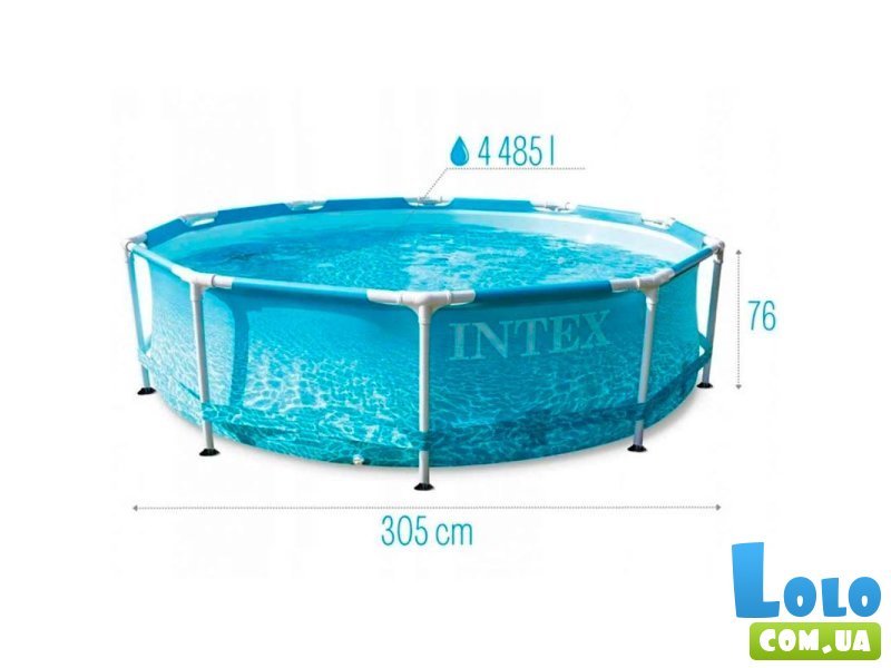 Каркасный бассейн с насосом и фильтром, Intex