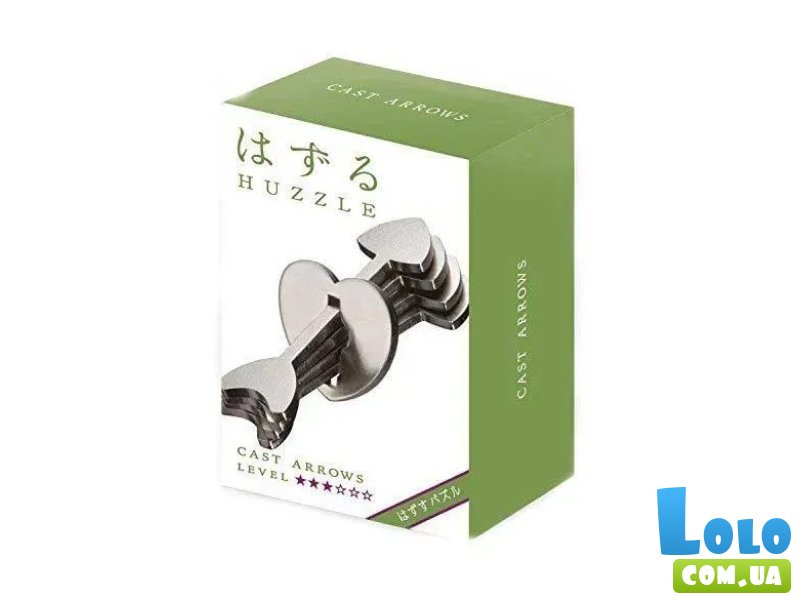 Металлическая головоломка Стрела в сердце, Huzzle