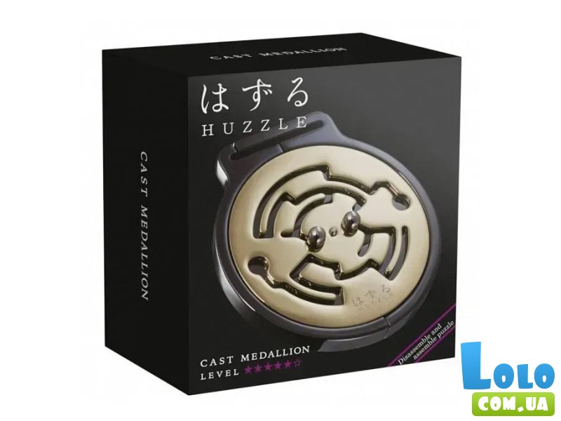Металлическая головоломка Медальон, Huzzle