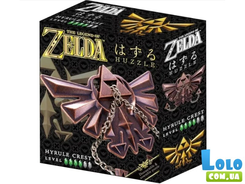 Металлическая головоломка Zelda Hyrule Crest, Huzzle