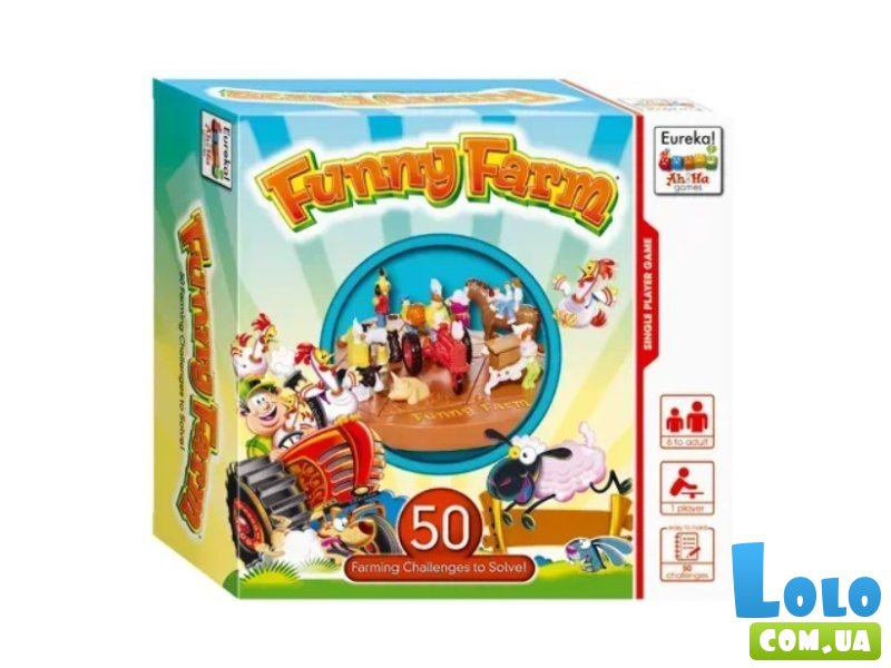 Логическая игра Веселая ферма Ah!Ha Funny Farm, Eureka