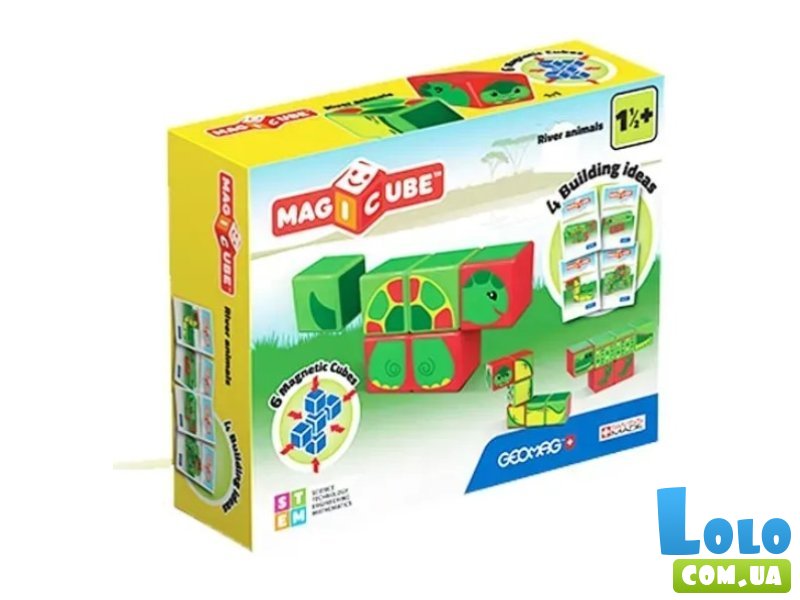 Магнитные кубики Речная черепаха, Geomag