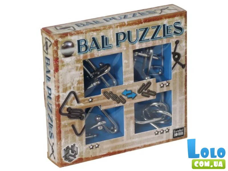 Набор металлических головоломок Blue, Ball Puzzles