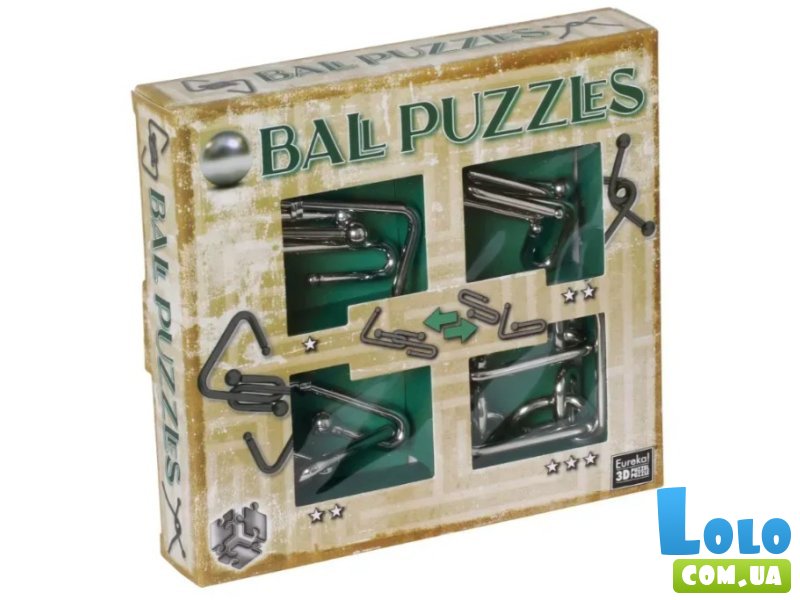 Набор металлических головоломок Green, Ball Puzzles