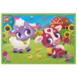 Пазлы мягкие Коровка и овечка, Vladi Toys, 12 эл.